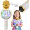 Izoxis 27047 Wireless Karaoke Microphone White - (18784-0)