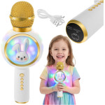 Izoxis 27047 Wireless Karaoke Microphone White - (18784-0)