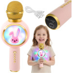 Izoxis 27048 Pink Wireless Karaoke Microphone - (18785-0)