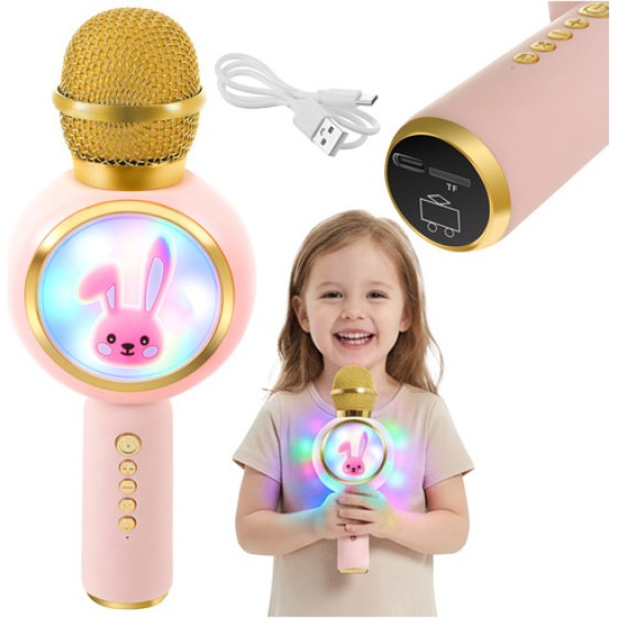 Izoxis 27048 Pink Wireless Karaoke Microphone - (18785-0)