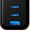 3MK Network Charger Incharge Lumin Pd 67W QC4+ Pps Afc Fcp Scp USB-A 2xUSB-C Tft With Display Black - (5903108705295)