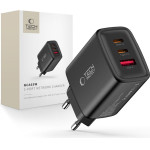 Tech-Protect NCA65W-Gan 3-Port Network Charger Pd 65W / QC3.0 BLACK