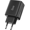 Tech-Protect NCA65W-Gan 3-Port Network Charger Pd 65W / QC3.0 BLACK