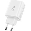 Tech-Protect NCA65W-Gan 3-Port Network Charger Pd 65W / QC3.0 WHITE