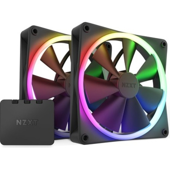 NZXT F140 Rgb Case Fan �� ������� 4-Pin Pwm 2��� - (RF-R14DF-B1)