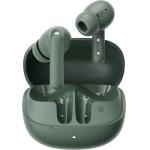 QCY Buds Anc Green (HT15)- 45db Anc Tws Earbuds 35h 5 Mic ENC, ear-Canal Adaptive tech, Leather Case - (QCY-HT15 Green)