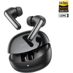 QCY Melobuds N60 Black - Hi-Res Ldac Tws Bt Anc Earbuds 45h Fast Charge IPX5 Multipoint Connection - (QCY-HT19 Black)
