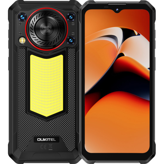 Oukitel Smartphone WP53 �� ����� 3W, 6.52'', 8/128GB, 11000mAh, IP68/IP69K/MIL-STD-810H, ����� - (WP53-BK)