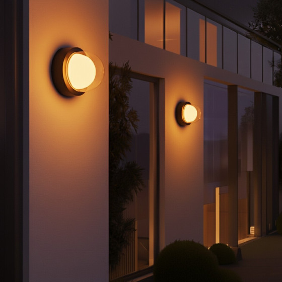 Kelvo Lighting Kelvo Nexa ��������� ������ / ������ Led 6W 480lm 180� Ac 220-240V ��������� IP65 Ultra ����� ����� 1800K - Sanan Smd Chip & Tuv Sud Driver - ����� ��� - �11 x �8.5 x �11cm - 5 ������ ������� - (KLV-101-0247)