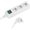 Vivanco 3WAy (3XSchuko) With Shutter ��������� 1.4m White - (VVELSTR3SCHW2)