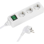 Vivanco 3WAy (3XSchuko) With Shutter ��������� 1.4m White - (VVELSTR3SCHW2)
