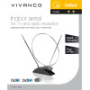 Vivanco Indoor Antenna Ring Design Black - (VVANTCIRCLE2AN)