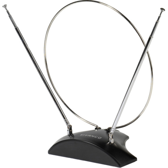 Vivanco Indoor Antenna Ring Design Black - (VVANTCIRCLE2AN)