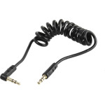 Vivanco Spiral Cable 3.5mm Jack To 3.5mm Jack 0.75m Black - (JACK90SPIR07GK)