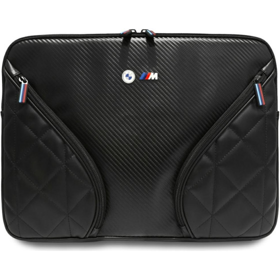 BMW Bag Carbon Pockets & Metal Logo Sleeve 16 Black - (BMCS15PCASEPOK)