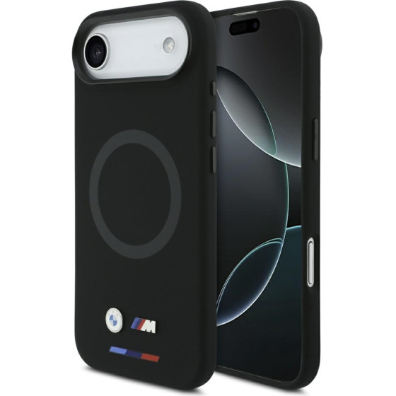 BMW M Silicon Logo Magsafe Case For Iphone Air Black - (BMHMP17M25SITBOK)