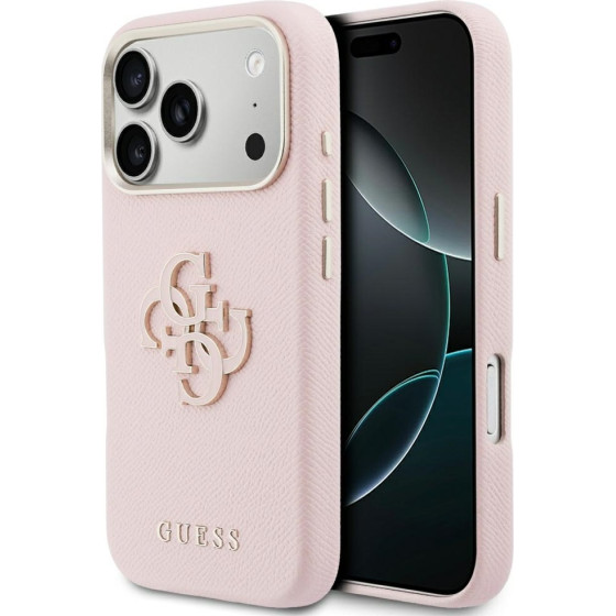 Guess Case Fw Resin Logo For Iphone 17 Pro Max Pink - (GUHCP17S5PS4RGGP)