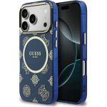 Guess Case Iml Peony Dot Magsafe For Iphone 17 Pro Blue - (GUHMP17L5HPOEDB)