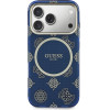 Guess Case Iml Peony Dot Magsafe For Iphone 17 Pro Blue - (GUHMP17L5HPOEDB)