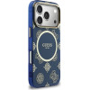 Guess Case Iml Peony Dot Magsafe For Iphone 17 Pro Blue - (GUHMP17L5HPOEDB)