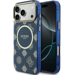 Guess Case Iml Peony Dot Magsafe For Iphone 17 Pro Max Blue - (GUHMP17X5HPOEDB)