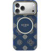 Guess Case Iml Peony Dot Magsafe For Iphone 17 Pro Max Blue - (GUHMP17X5HPOEDB)