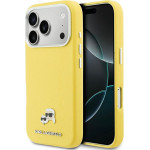 Karl Lagerfeld Case Karl & Choupette Head Pins Saffiano Magsafe For Iphone 17 Pro Max Yellow - (KLHMP17X6PFKCLY)
