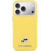 Karl Lagerfeld Case Karl & Choupette Head Pins Saffiano Magsafe For Iphone 17 Pro Max Yellow - (KLHMP17X6PFKCLY)