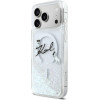 Karl Lagerfeld Case Liquid Glitter Karl Script Logo Magsafe For Iphone 17 Pro Max Transparent - (KLHMP17X6LKSCAMT)