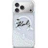 Karl Lagerfeld Case Liquid Glitter Karl Script Logo Magsafe For Iphone 17 Pro Max Transparent - (KLHMP17X6LKSCAMT)