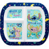 Disney Stitch - Microwave-Safe children's Plate With Compartments From The Stitch & Angel Collection (19.5 x 22 cm) - (60562)