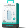 Joyroom JR-PR2L 10000mAh 35W Power Bank With Built-In Retractable USB-C Cable And Lightning Lanyard Cable - Blue - (JR-PR2L blue)