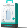 Joyroom JR-PR2L 10000mAh 35W Power Bank With Built-In Retractable USB-C Cable And USB-C Lanyard Cable - Blue - (JR-PR2 blue)