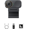 Insta360 Link 2C Pro Black - 4K, HDR, Ai Noise Canceling, Ai Track-Frame, Dual Mic Webcam - (CINSABPB/LINK2CPRO01)