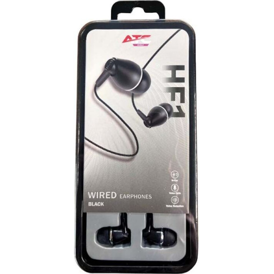 ATC-HFr1 Handsfree Wired Earphones 3.5mm Black - (ATC-HFr1 Black)