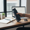 Quokka Echo - 690 Ml Stainless Steel Bottle With Silicone Handle (Black) - (40393)