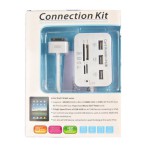 ���������� ������ ������ CONNECTION KIT + 3 ����� USB 2.0 HUB IPAD1,IPAD2, IPOD,IPHONE ��������