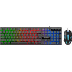 Alcatroz Rgb Waterproof Gaming Keyboard And Mouse X-Craft XC1000 Black - (XC1000-B)