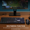Alcatroz Rgb Waterproof Gaming Keyboard And Mouse X-Craft XC1000 Black - (XC1000-B)