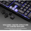 Alcatroz Rgb Waterproof Gaming Keyboard And Mouse X-Craft XC1000 Black - (XC1000-B)