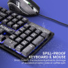 Alcatroz Rgb Waterproof Gaming Keyboard And Mouse X-Craft XC1000 Black - (XC1000-B)