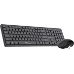 Alcatroz Silent Wireless 2.4G Keyboard & Mouse 1600DPi Black - (X-AIR3300-B)
