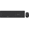 Alcatroz Silent Wireless 2.4G Keyboard & Mouse 1600DPi Black - (X-AIR3300-B)