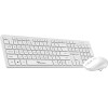 Alcatroz Silent Wireless 2.4G Keyboard & Mouse 1600DPi White - (X-AIR3300-W)