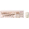 Alcatroz Wireless Mouse And Keyboard Jellybean A5000 Latte - (JBA5000-LA)