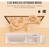 Alcatroz Wireless Mouse And Keyboard Jellybean A5000 Latte - (JBA5000-LA)