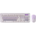 Alcatroz Wireless Mouse And Keyboard Jellybean A5000 Lilac - (JBA5000-LC)