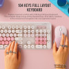 Alcatroz Wireless Mouse And Keyboard Jellybean A5000 Macaron - (JBA5000-MA)