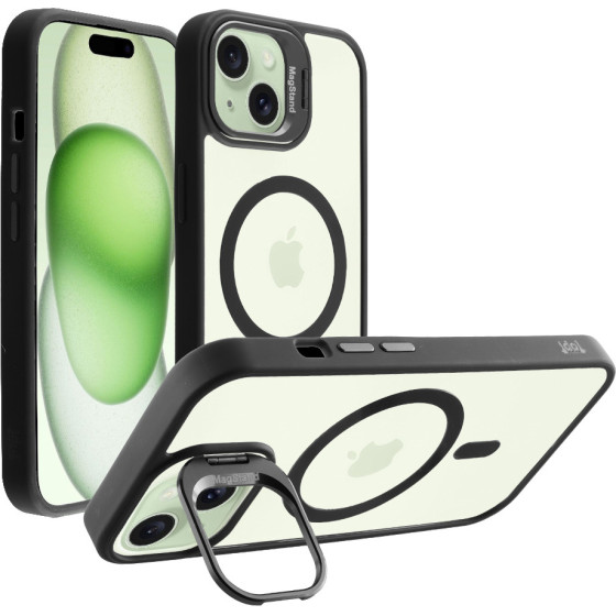 Idol 1991 ���� Iphone 15 6.1'' Magstand Clear Tpu Magsafe Camera Guard BLACK