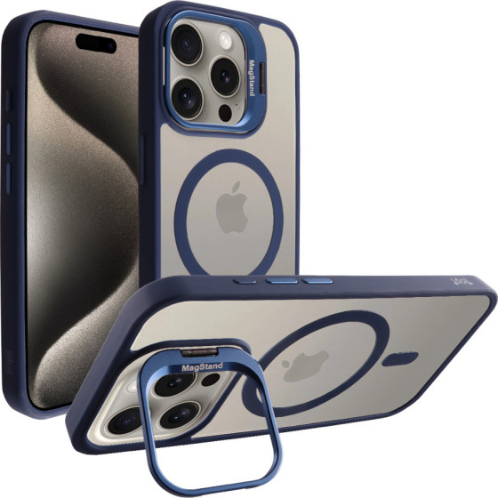 Idol 1991 ���� Iphone 15 Pro 6.1'' Magstand Clear Tpu Magsafe Camera Guard BLUE